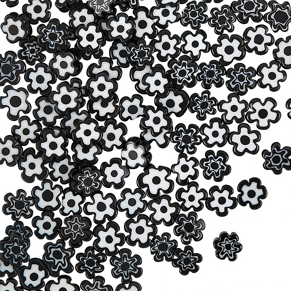 4 нити ручной работы миллефиори стеклянные бусины нити, цветок