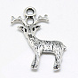 Сплавочные подвески тибетского стиля, рождественский олень / олень, без кадмия и без свинца