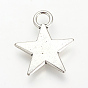 Сплавочные подвески тибетского стиля, без никеля , звезда