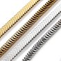 PVD Vacuum Plating 304 Stainless Steel Herringbone Chains, Soldered, with Spool