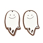 Christmas Theme 3D Printed Resin Pendants, DIY Earring Accessories, Ghost, White