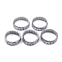 Natural Terahertz Stone Rectangle Beaded Stretch Bracelet, Gemstone Stackable Bracelet for Women Men