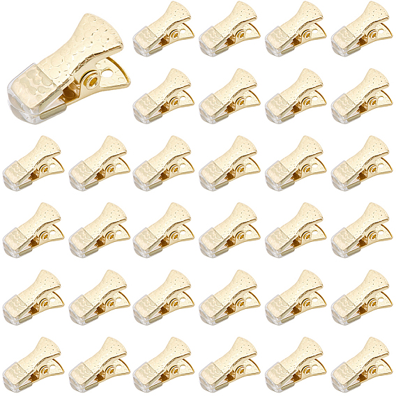 35шт. зажимы типа «крокодил» из сплава, держатели удостоверений личности, шнурки одежда очки аксессуары, мини-пружинный зажим