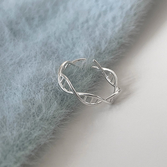 Кольца-манжеты из латуни ДНК-спирали для женщин