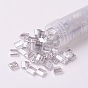 MIYUKI TILA Beads, Japanese Seed Beads, 2-Hole, Transparent Colours Luster