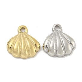 304 Stainless Steel Charms, Shell Shape Charm