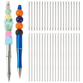 50 шт. 2 стили 201 выдвижной штифт для шариковой ручки из нержавеющей стали