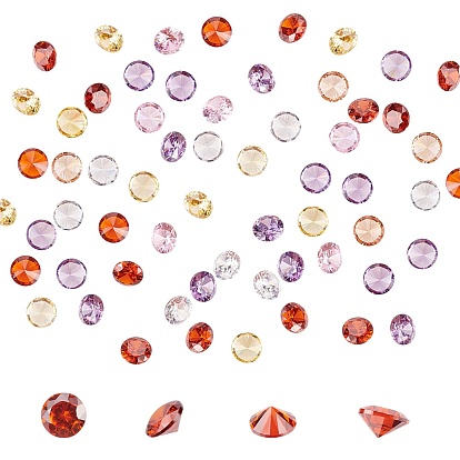 Zirkonia Cabochons, Klasse A, facettiert, Raute 