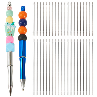 50 шт. 2 стили 201 выдвижной штифт для шариковой ручки из нержавеющей стали