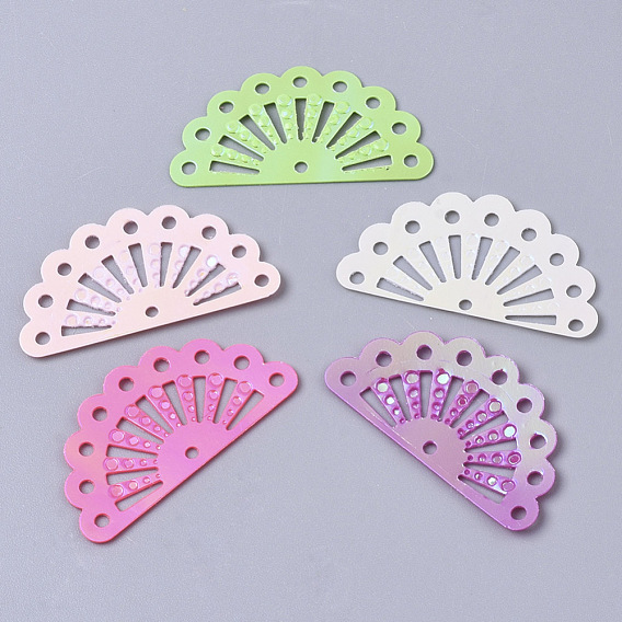 Аксессуары для орнаментов, пластиковые пайетки / блестки из пвх, AB цвет, вентилятор