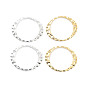 Brass Textured Hollow Oval Links, Cadmium Free & Lead Free