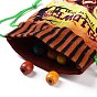 Bolsas de almacenamiento de tela de algodón de halloween, Bolsas de golosinas con cordón rectangular, para bolsas de regalo de dulces