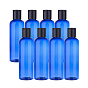 Plastic Press Cap Transparent Bottles, Refillable Bottles