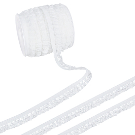 25ярдов полиэстеровой эластичной ленты, кружевная лента, Цветочная отделка для украшения свадебного платья