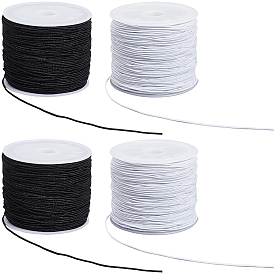 4рулоны 2цветные эластичные шнуры, эластичная нить, для браслетов, , изготовление ювелирных изделий