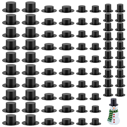 80шт. 4 стили мини-пластиковая волшебная шляпа, цилиндр