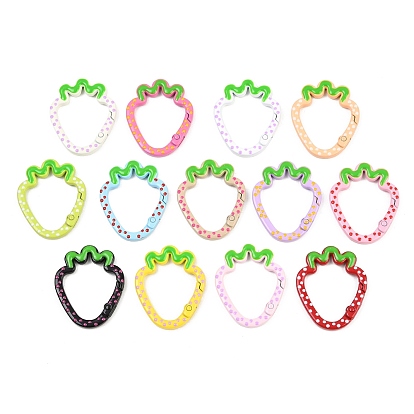 Легкосплавные пружинные кольца, с эмалью, клубника