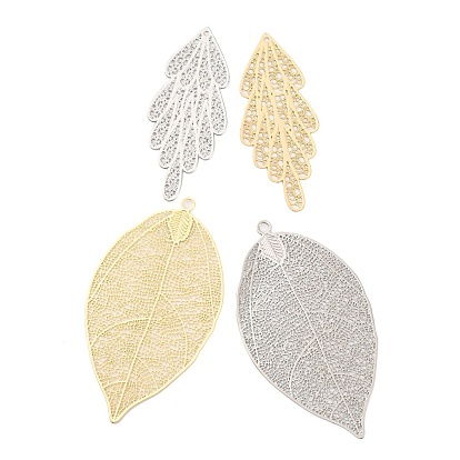 Большие сплавочные подвески, амулеты из полых листьев