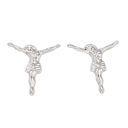 304 Stainless Steel Cabochons, Filling Material for Epoxy Resin Craft Art, Jesus, For Easter
