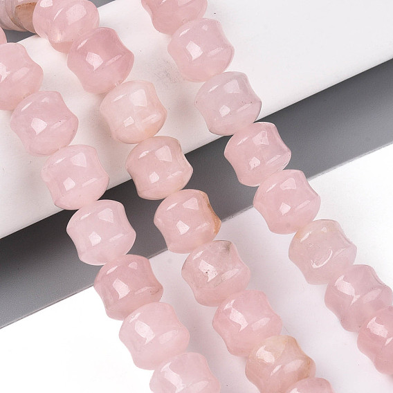 Природного розового кварца нитей бисера, колонка