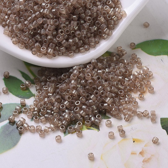 Бусины miyuki delica, цилиндр, японский бисер, 11/0, золотой блеск