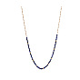 Faceted Round Natural Lapis Lazuli Beaded Necklaces with 304 Stainless Steel Ball Chains for Women