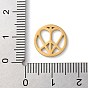 304 Stainless Steel Charms, Peace Sign with Heart