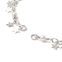 Brass Star Charms Chain Bracelet Making, with Lobster Clasp, for Link Bracelet Making