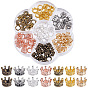 105шт 7 цвета сплава европейские бусины, бусины с большим отверстием, корона