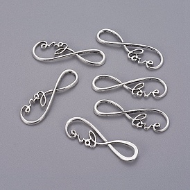 Литые звенья / разъемы, Бесконечность со словом любовь, без кадмия и без свинца