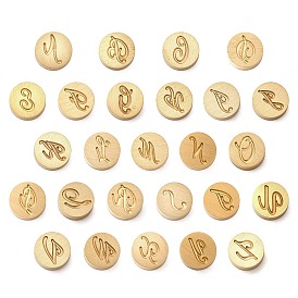 Золотистые латунные штампы с буквами, с черными деревянными ручками, для самодельных восковых печатей