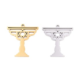 304 подвески из нержавеющей стали, Святой Грааль с шармом Звезда Давида