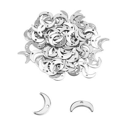304 charmes en acier inoxydable, lune