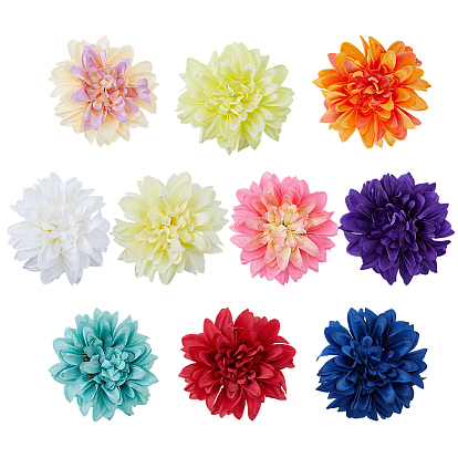 10шт 10 цвета ткань искусственная голова цветка, для свадебного прохода центральные столовые конфетти вечерние сувениры украшения дома