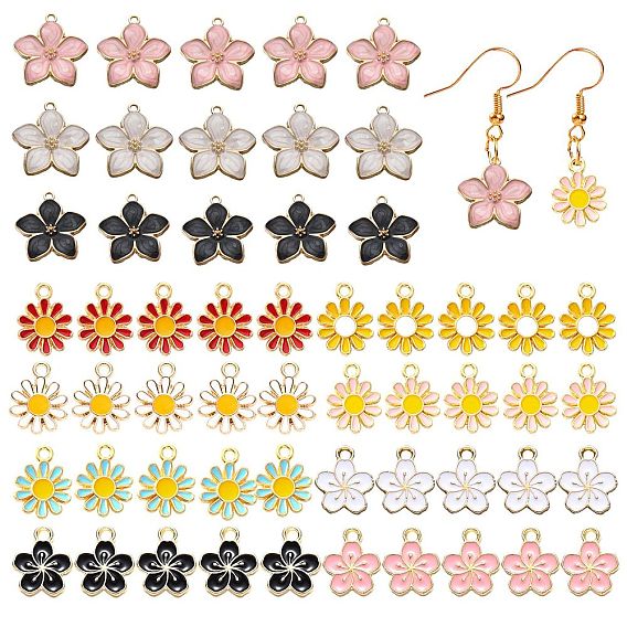 55 шт 11 стиль подвески из сплава эмали, разнообразные