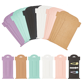 Hair Clip Display Cards, Kraft Paper Cards for Hair Barrettes Accessories Display, Rectangle