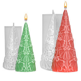 Moule en silicone pour sapin de Noël, Fabrication de bougies d'aromathérapie, moule de décoration de maison, bricolage, cône