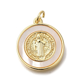 Латунные микро проложить кубического циркония подвески, без кадмия и без свинца, с оболочкой, реальный 16 k позолоченный, плоские круглые прелести, с целью перехода в кольце