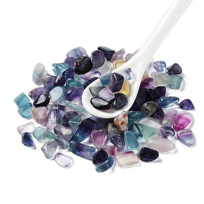 Natural Fluorite Beads, Undrilled/No Hole, Chips