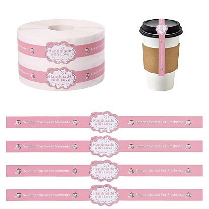 Kupferplattenpapieraufkleber, Selbstklebende Verschlüsse für Bäckerei- und Geschenkverpackungen