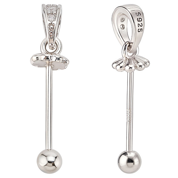 2 шт. 925 подвески из стерлингового серебра со стразами, круглые, с замшевой тканью из поликарбоната квадратной серебряной полировальной салфеткой