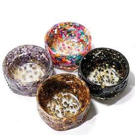 Resin Demagnetization Bowl, with Natural Gemstone inside Jewelry Display Tray