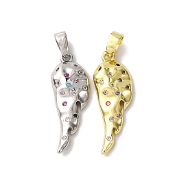 Латунные микро проложить кубического циркония подвески, прелести крыльев