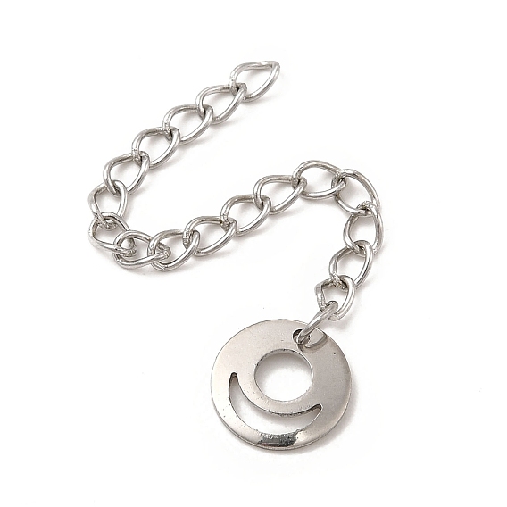 304 удлинители бордюрной цепи из нержавеющей стали, концевые цепи с 201 язычком кольцевой цепи из нержавеющей стали