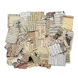 Pegatinas de papel, para diy scrapbooking, decoración del diario, partitura musical