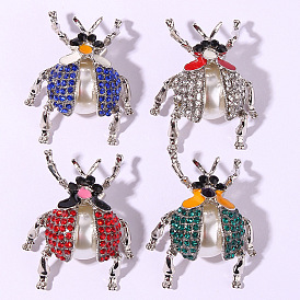 Charming Retro Beetle Brooch - Fashionable and Versatile Insect Lapel Pin for Women (W839)