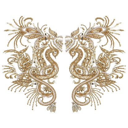 1 парные полиэстеровые швейные украшения, цветок, со стразами