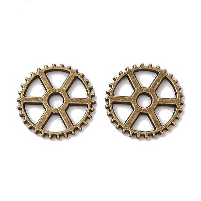 Подвески в стиле стимпанк из тибетского сплава, без кадмия и без свинца, передача, 19.5x2 мм, Отверстие : 3.5 мм , около 590 шт / 1000 г