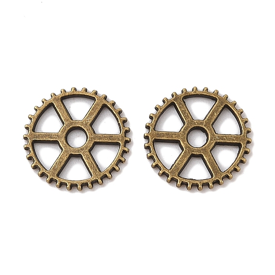 Подвески в стиле стимпанк из тибетского сплава, без кадмия и без свинца, передача, 19.5x2 мм, Отверстие : 3.5 мм , около 590 шт / 1000 г