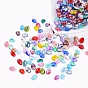 Czech Glass Beads, Electroplated/Dyed/Transparent/Imitation Opalite, Oval